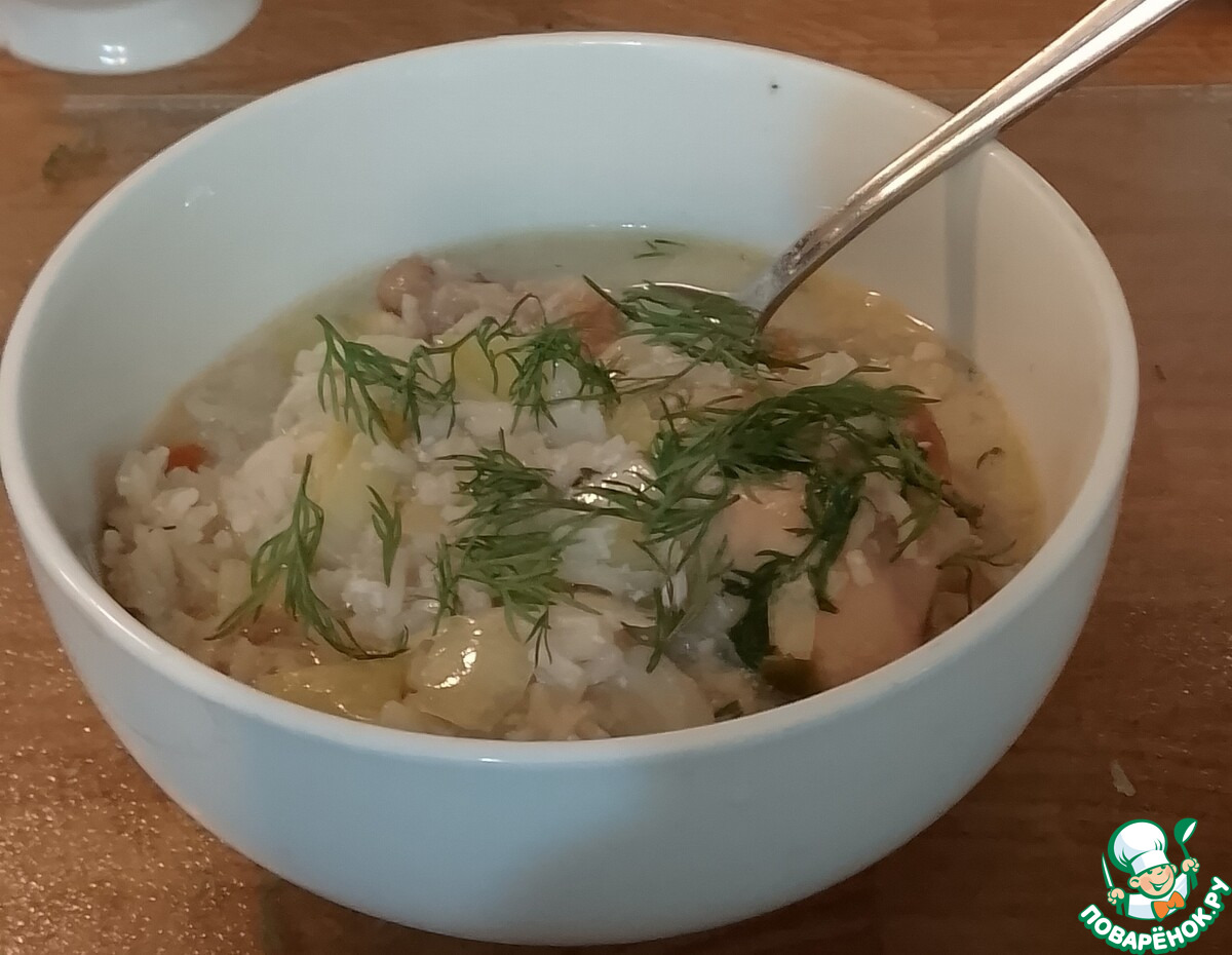Куриный суп Авголемоно