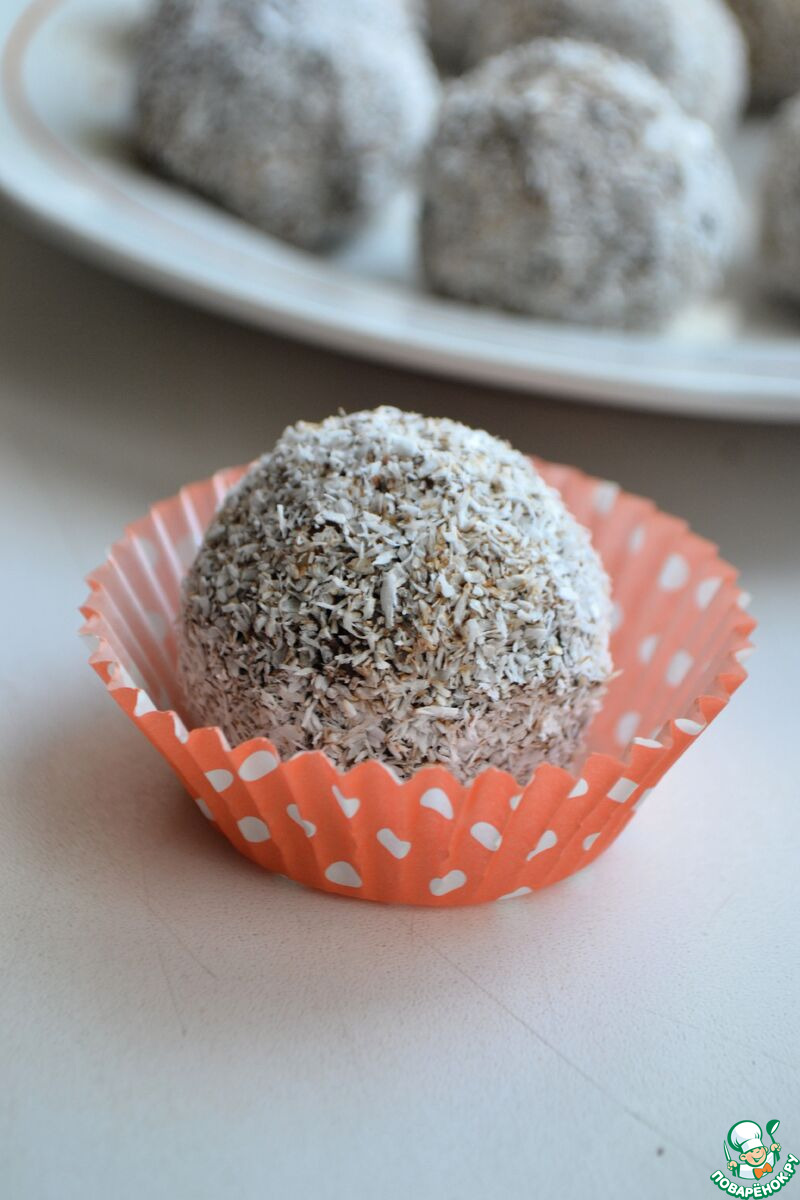 Шарики с черносливом и семенами льна