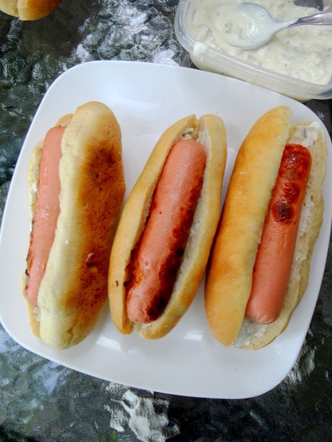 Хот-дог-гриль с картофелем пай