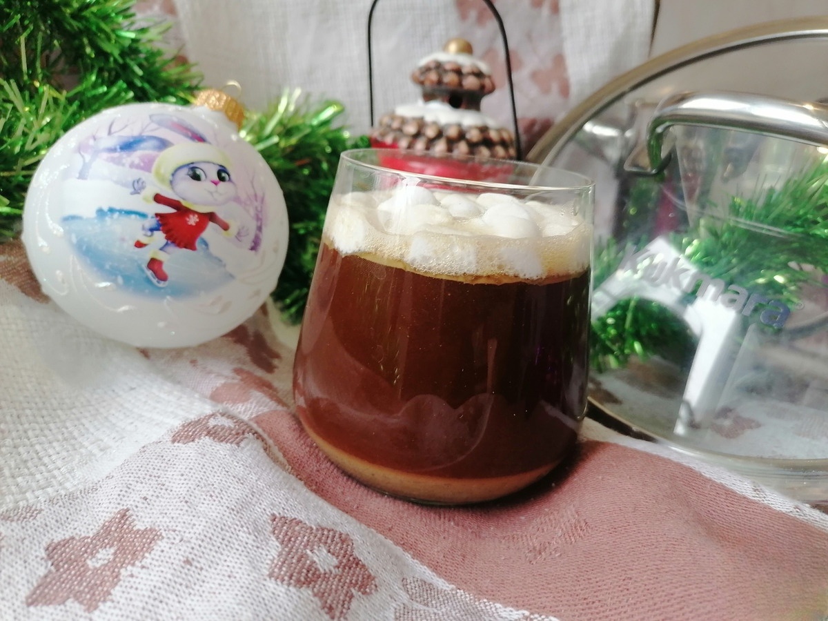 Кофе с халвичным соусом