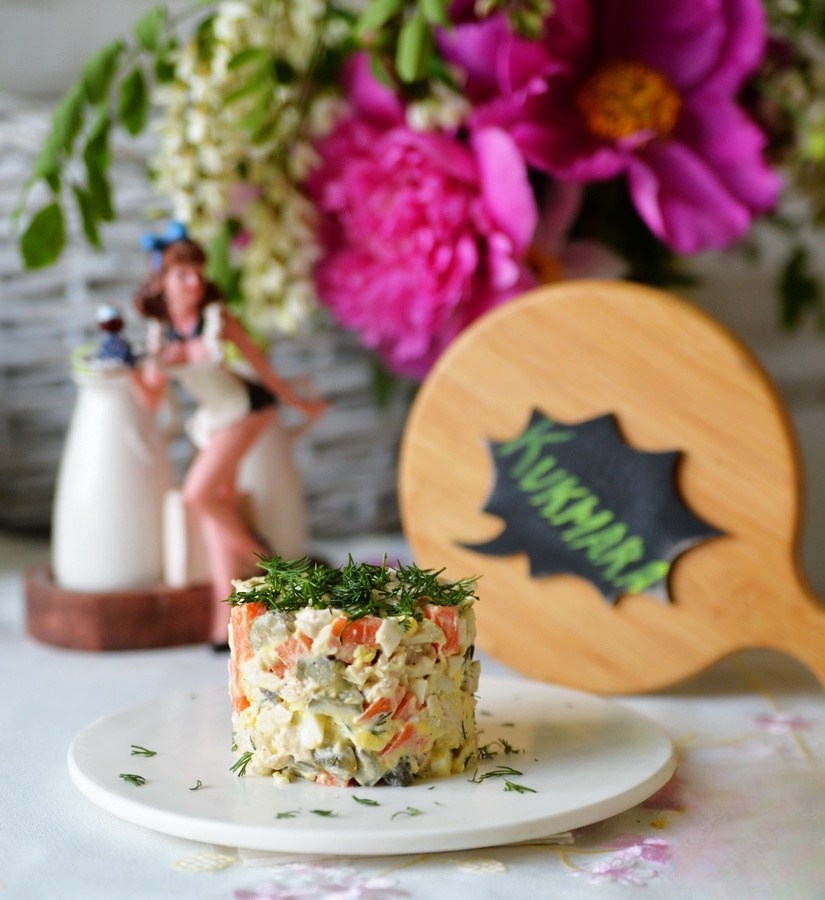 Шведский куриный салат