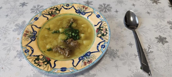 Суп с бараниной 