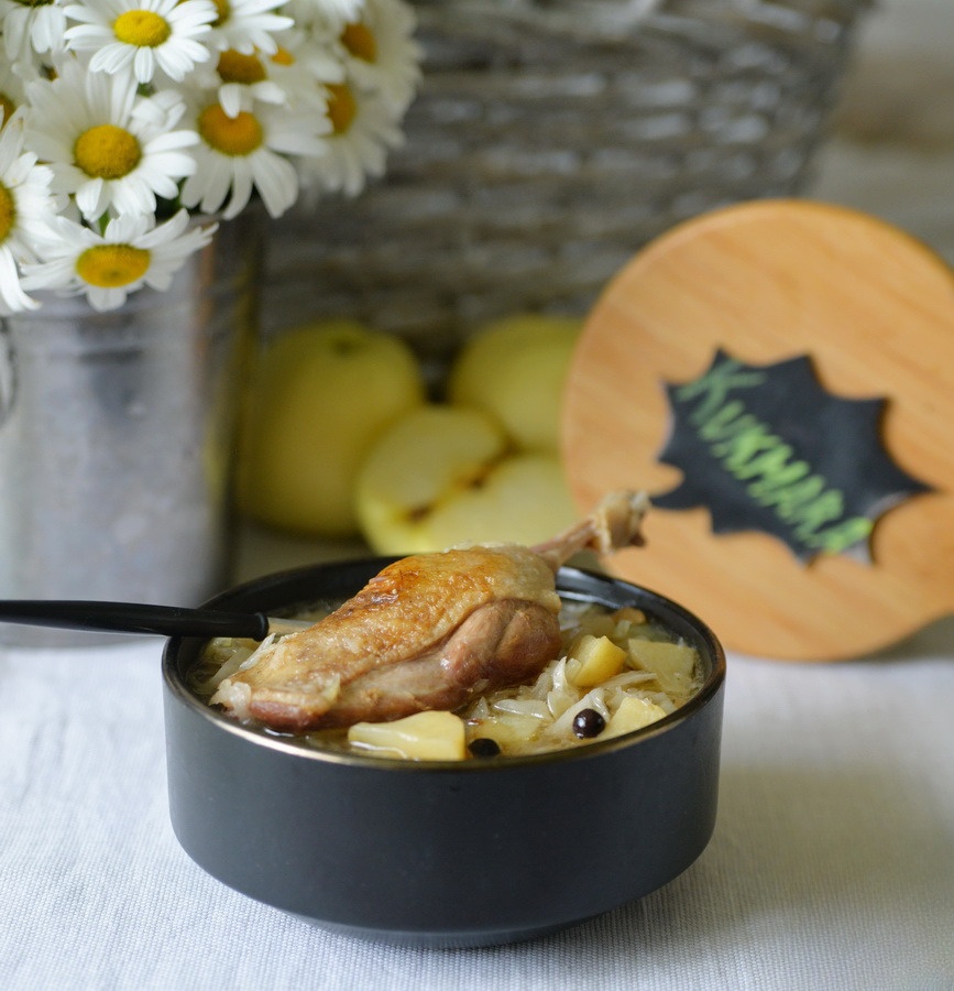 Айнтопф с уткой и маринованной капустой