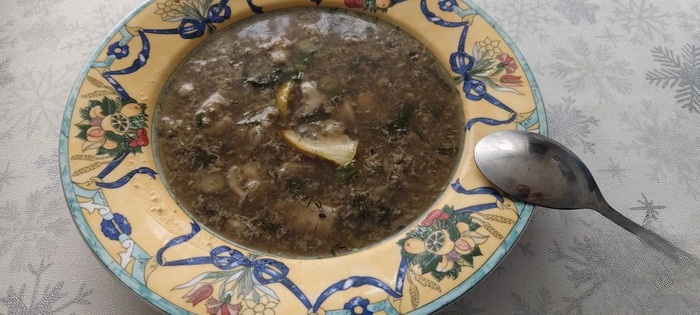 Суп из лососевых молок